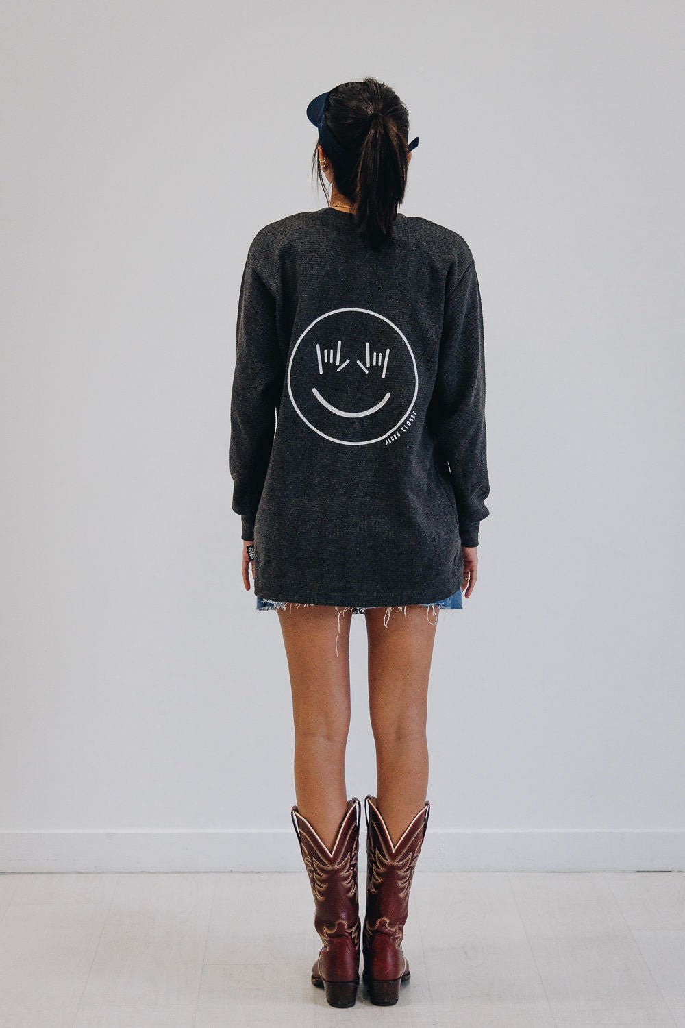 LOVE N SMILES WAFFLE KNIT - Aloe's Closet